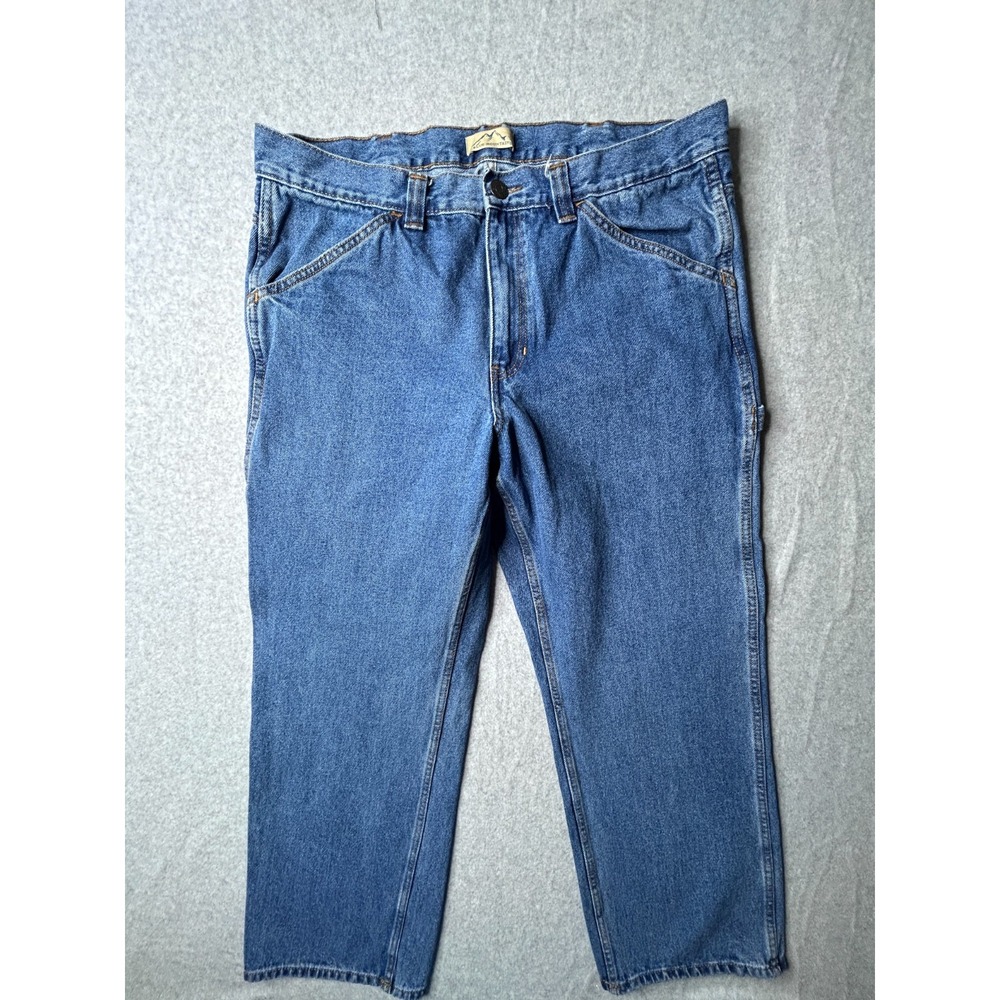 Blue Moutain Men's 38 x 30 Blue Authentic Denim Carpenter Jeans